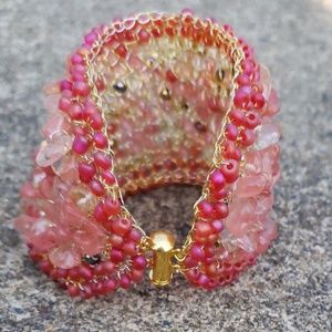 Crochet Beaded Bracelet